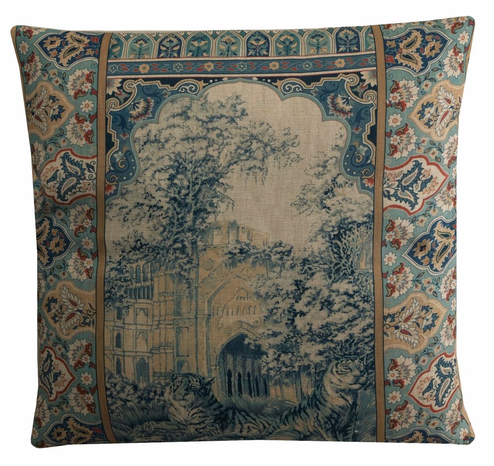 GP and J Baker Indienne Toile Cushion Cover 