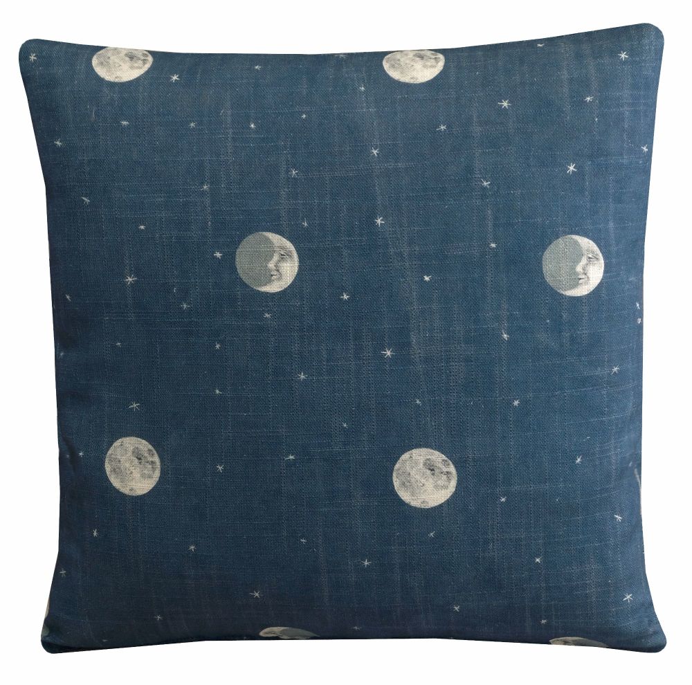 Andrew Martin  Over the Moon Cushion Cover - Denim Blue