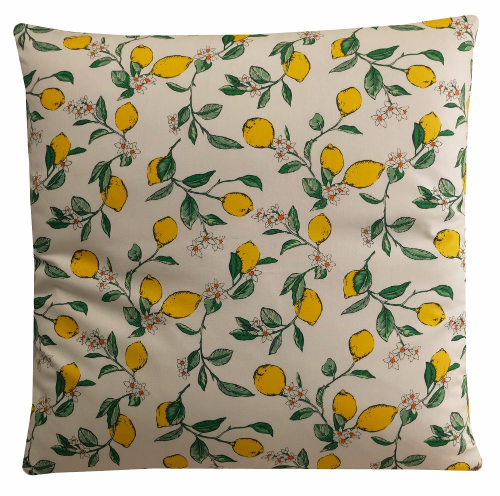 Lemon Print Cushion Cover (45x45cm)