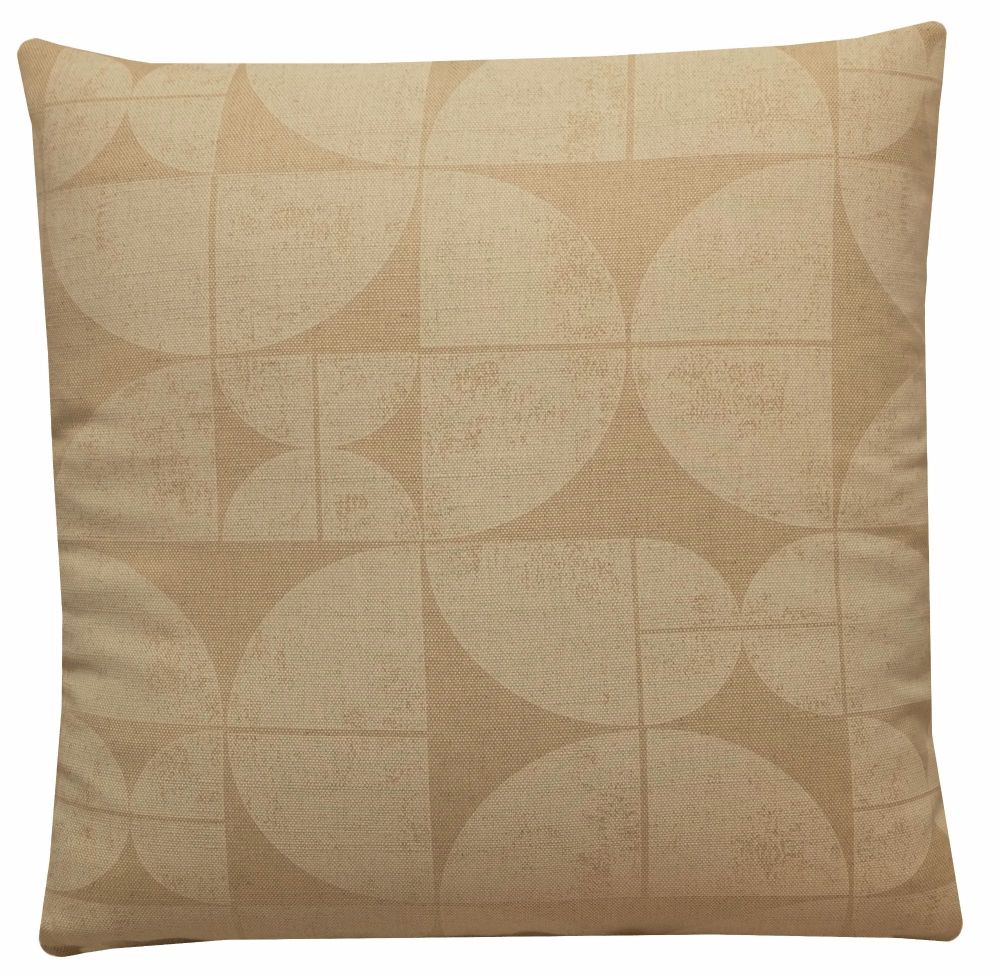 Ian Mankin Acton Cream Geometric Cushion Cover