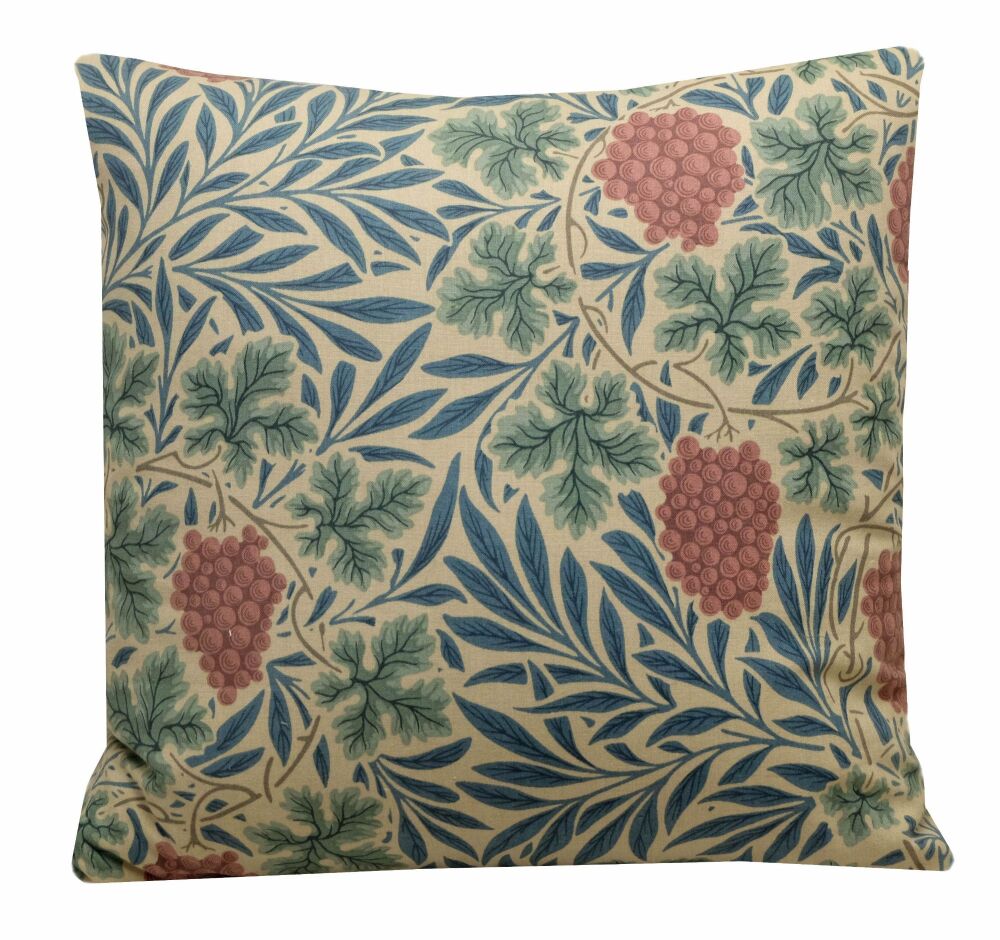 Morris & Co Vine Cushion Cover - Russet/Heather (45x45cm)
