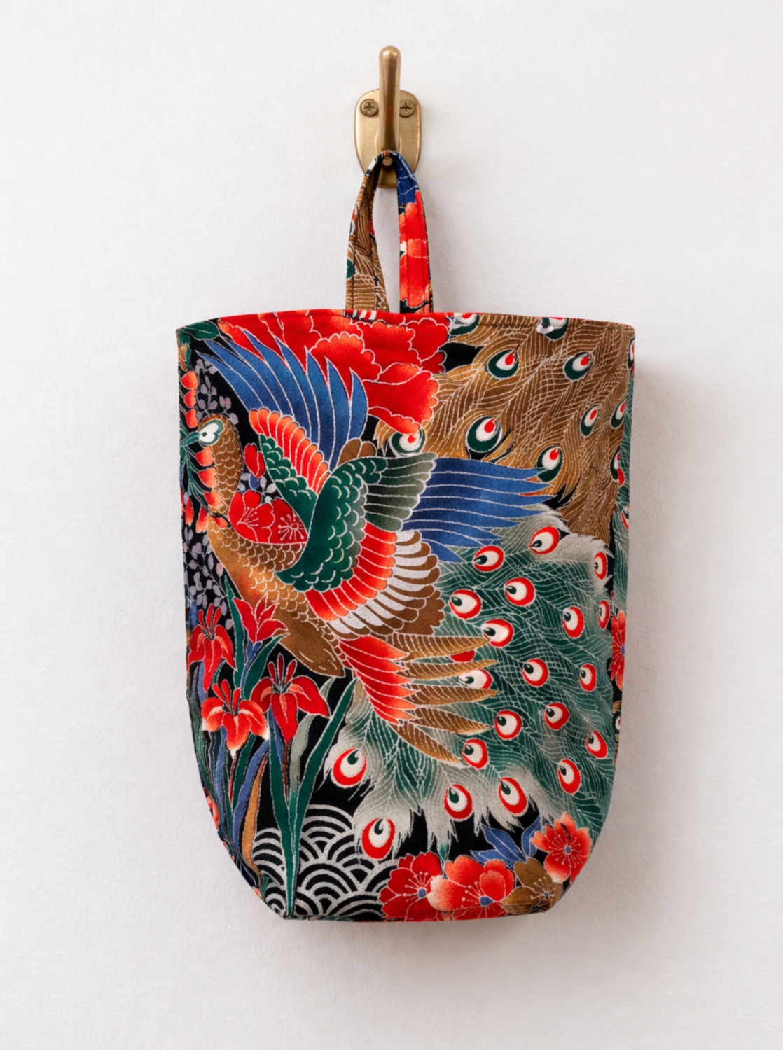 Colourful Peacock Hanging Storage Basket