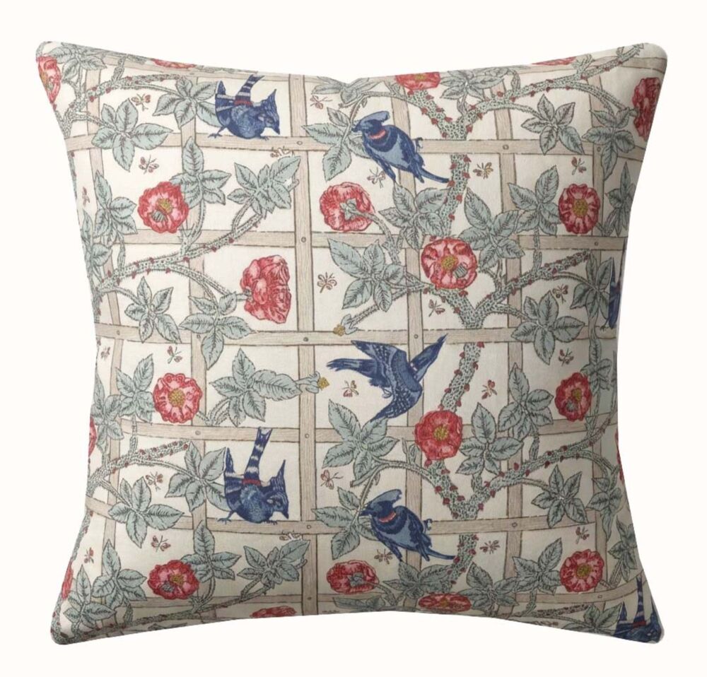 William Morris Trellis Cushion Cover, Various Sizes