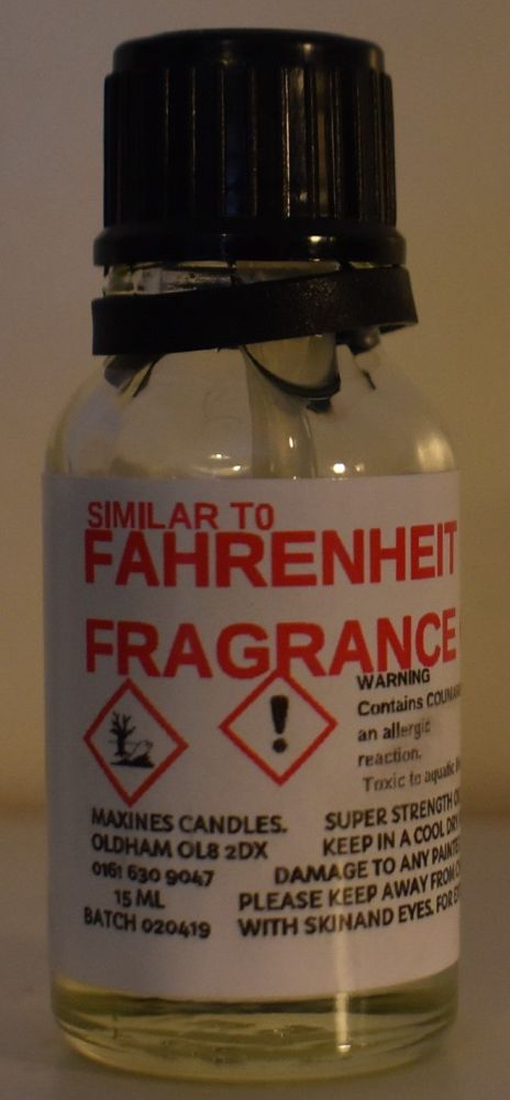 FAHRENHEIT (SIMILAR TO) DESIGNER FRAGRANCE  DIFFUSER OIL 15ml