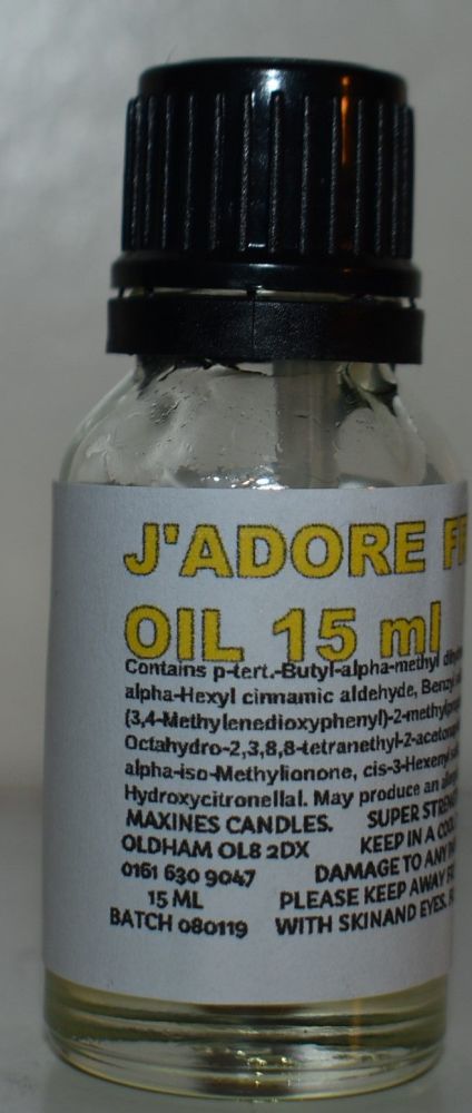 J'ADORE (SIMILAR TO) DESIGNER FRAGRANCE  DIFFUSER OIL 15ml