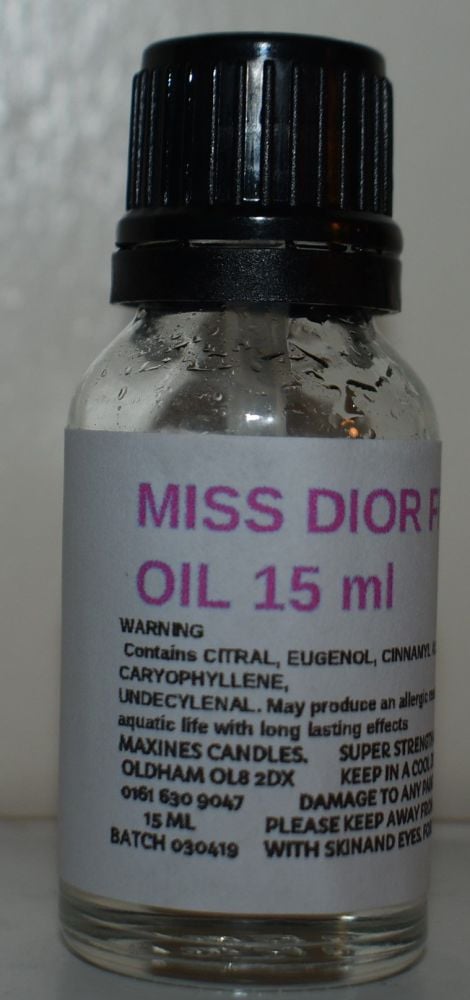 MISS DIOR (SIMILAR TO) DESIGNER FRAGRANCE  DIFFUSER OIL 15ml