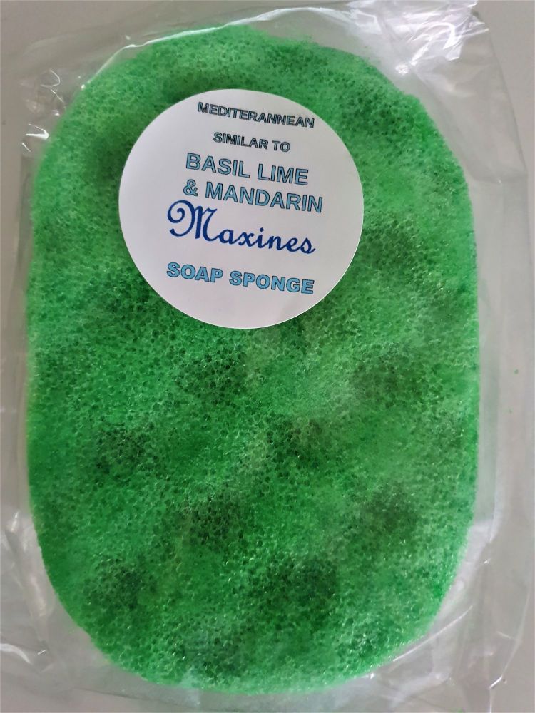 BASIL LIME & MANDARIN SOAP SPONGE (SIMILAR TO)