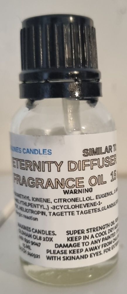 ETERNITY (SIMILAR TO) DESIGNER DIFFUSER FRAGRANCE OIL 15ml
