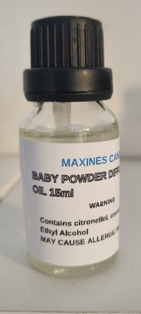 BABY POWDER DIFFUSER FRAGRANCE OIL 15ml