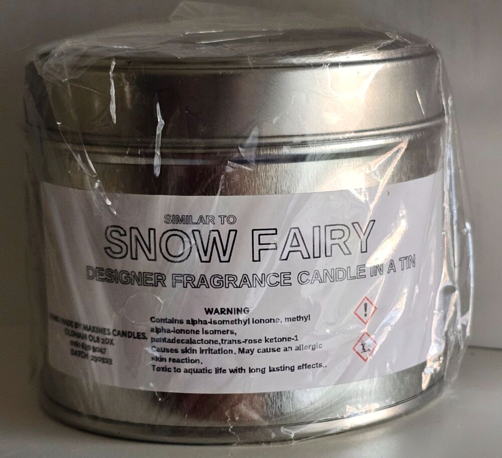 (SIMILAR TO) SNOW FAIRY  CANDLE IN A TIN