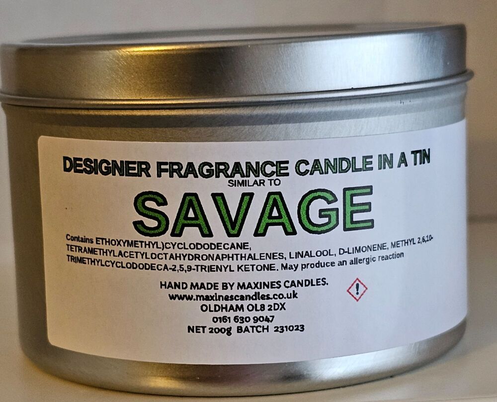(SIMILAR TO) SAUVAGE CANDLE IN A TIN