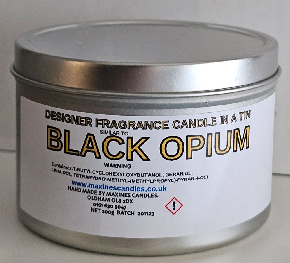 (SIMILAR TO) BLACK OPIUM CANDLE IN A TIN