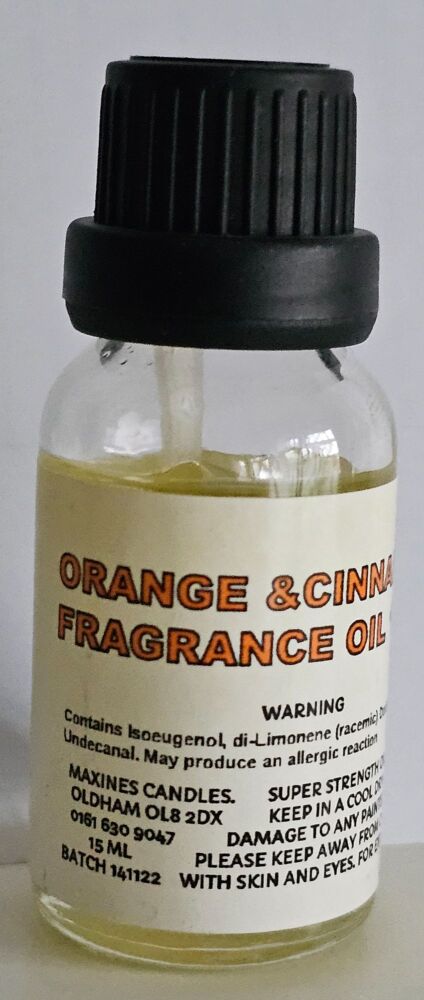 ORANGE & CINNAMON DIFFUSER FRAGRANCE OIL 15ml