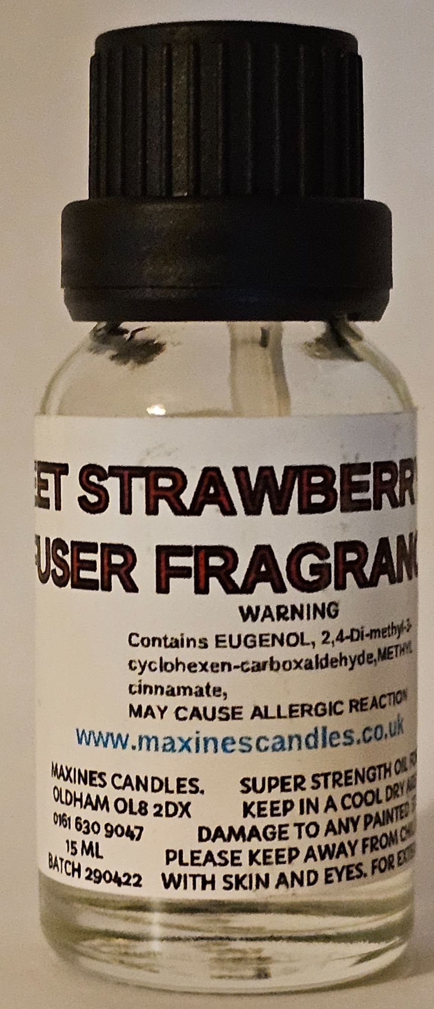 STRAWBERRY DIFFUSER FRAGRANCE OIL 15ml