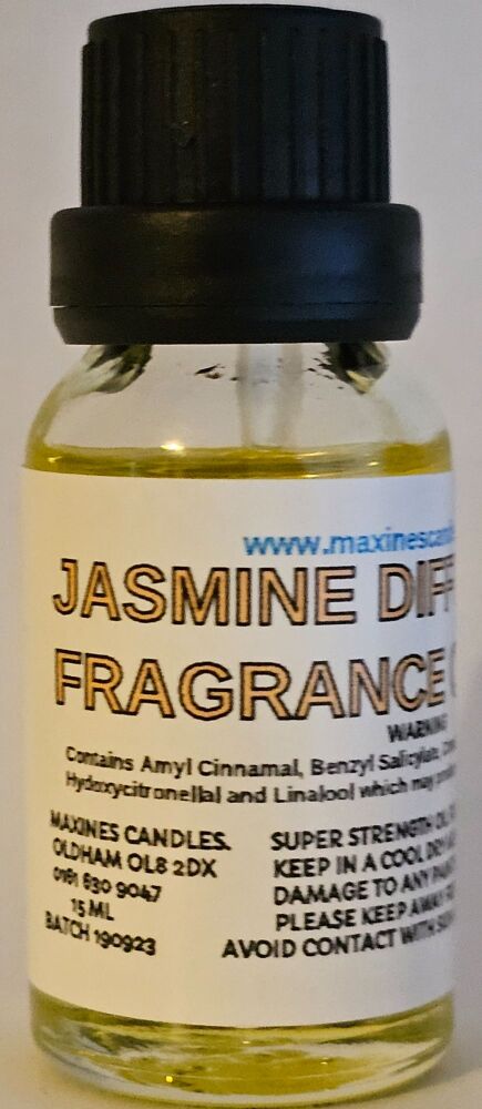 JASMINE DIFFUSER FRAGRANCE OIL 15ml