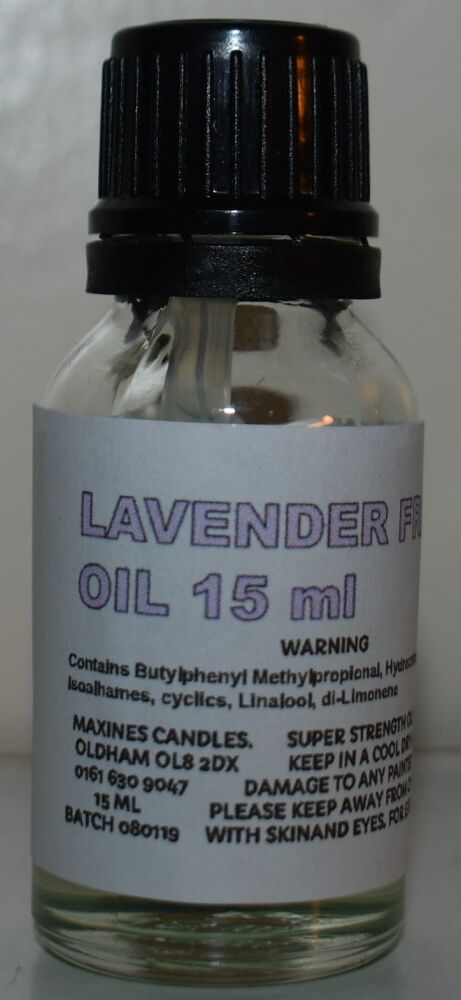 LAVENDER DIFFUSER FRAGRANCE OIL 15ml