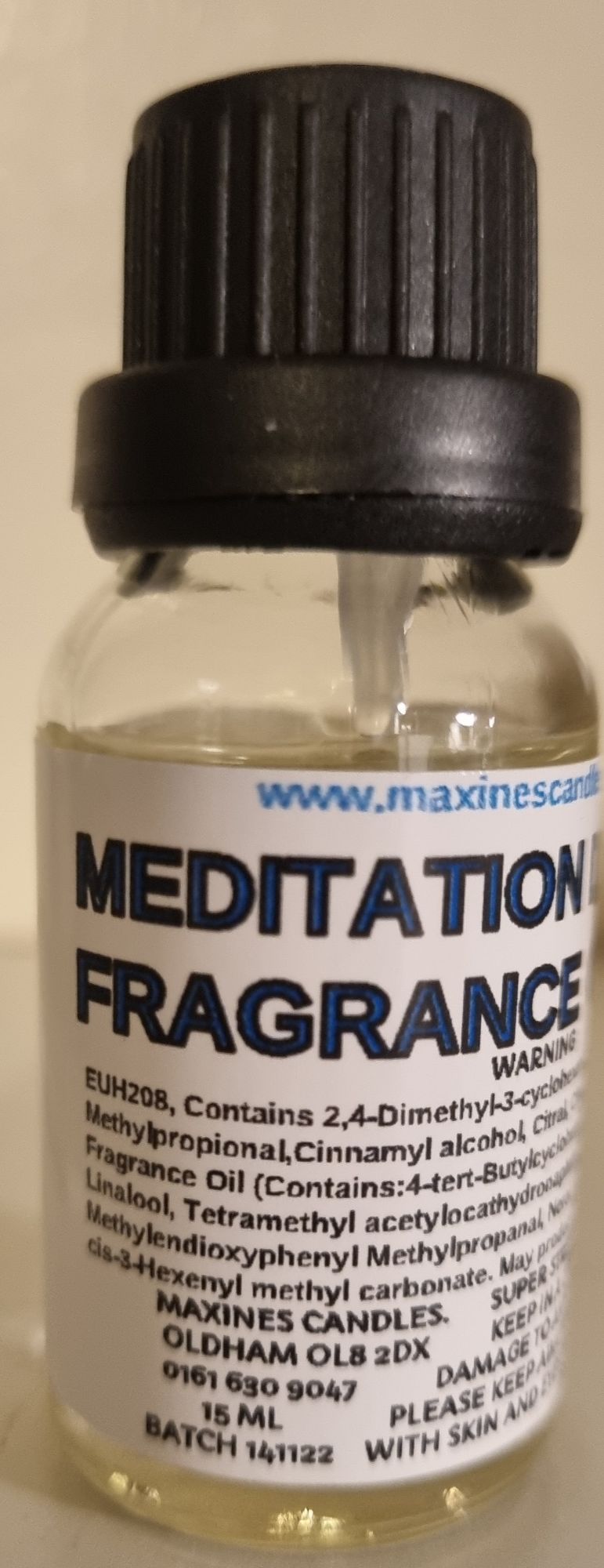 MEDITATION DIFFUSER FRAGRANCE OIL 15ml