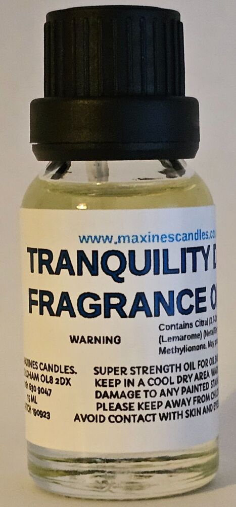 TRANQUILITY DIFFUSER FRAGRANCE OIL 15ml