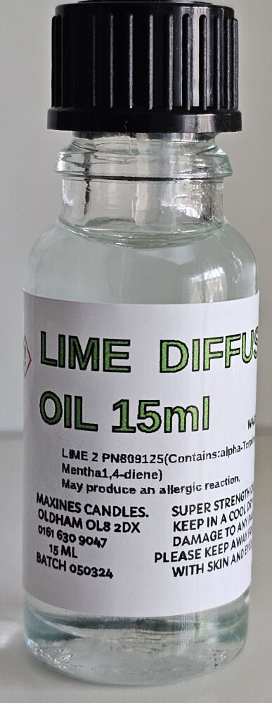 LIME DIFFUSER FRAGRANCE OIL 15ml