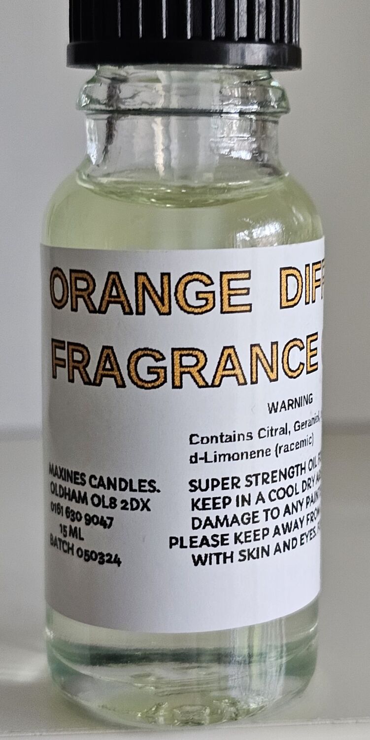ORANGE DIFFUSER FRAGRANCE OIL 15ml