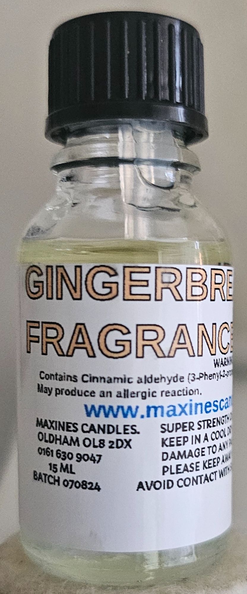 GINGERBREAD DIFFUSER FRAGRANCE OIL 15ml