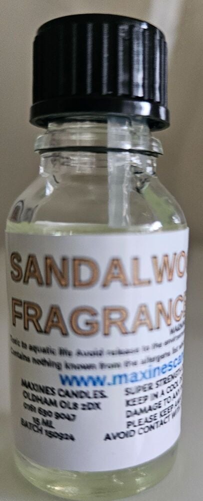 SANDALWOOD DIFFUSER FRAGRANCE OIL 15ml