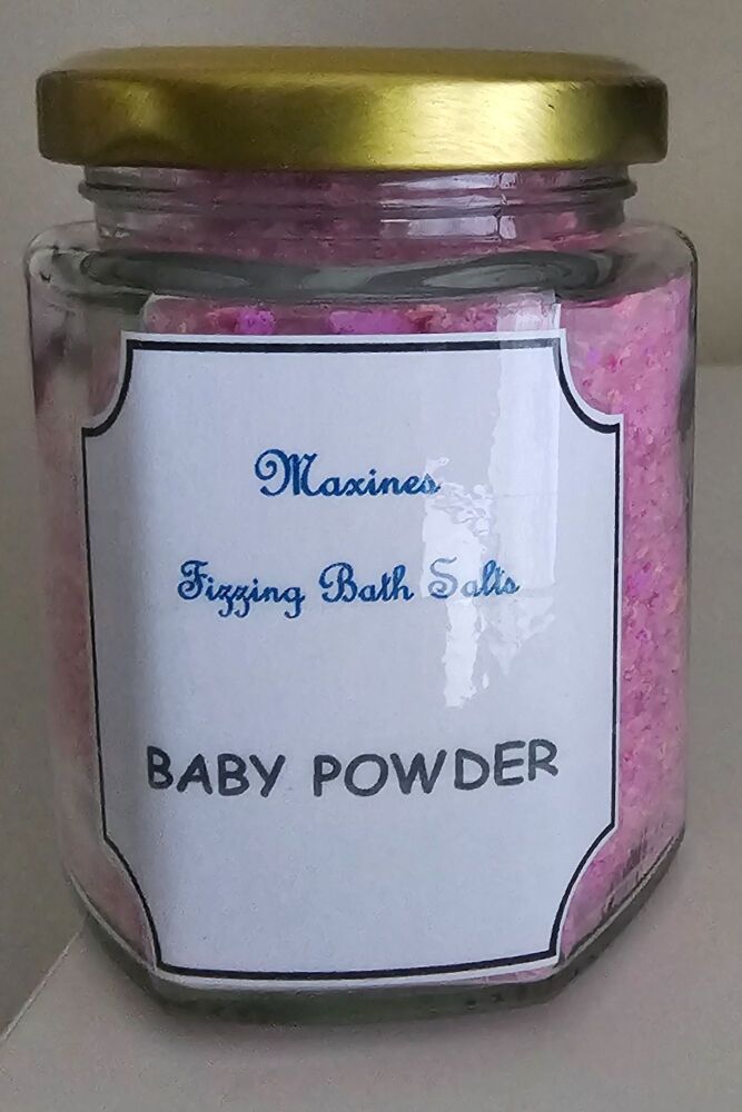 BABY POWDER FIZZING BATH SALTS 190g