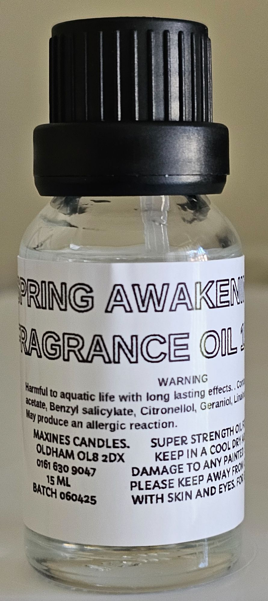 SPRING AWAKENING DIFFUSER FRAGRANCE OIL 15ml