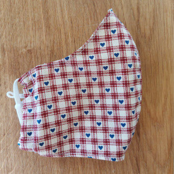 Face Mask - Hearts & Gingham