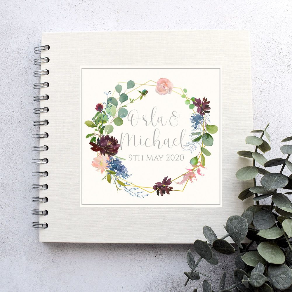 Botanical Floral Wedding Guest Book