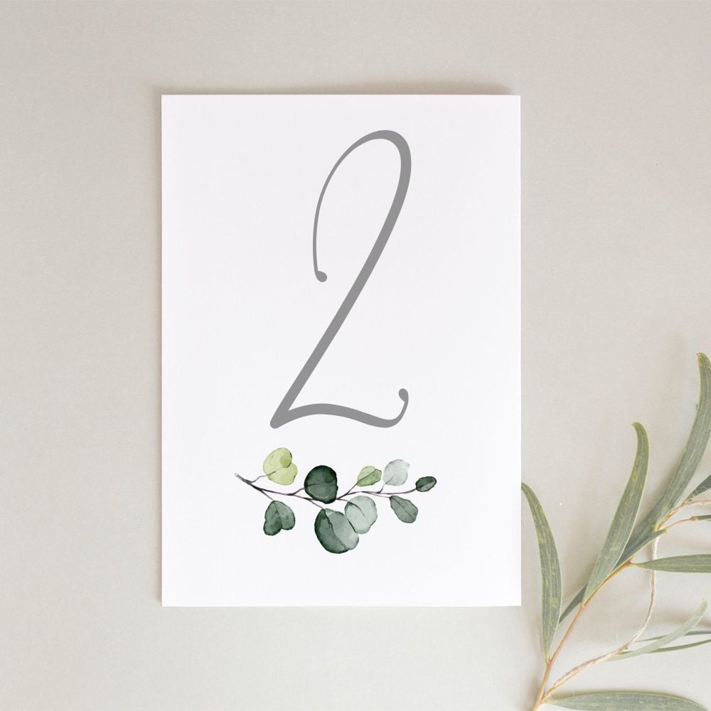 Simple Elegance Table Numbers
