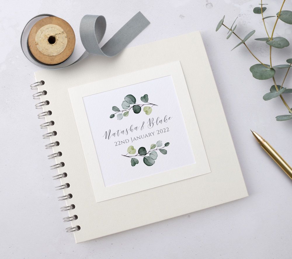 Elegance Eucalyptus Wedding Guest Book