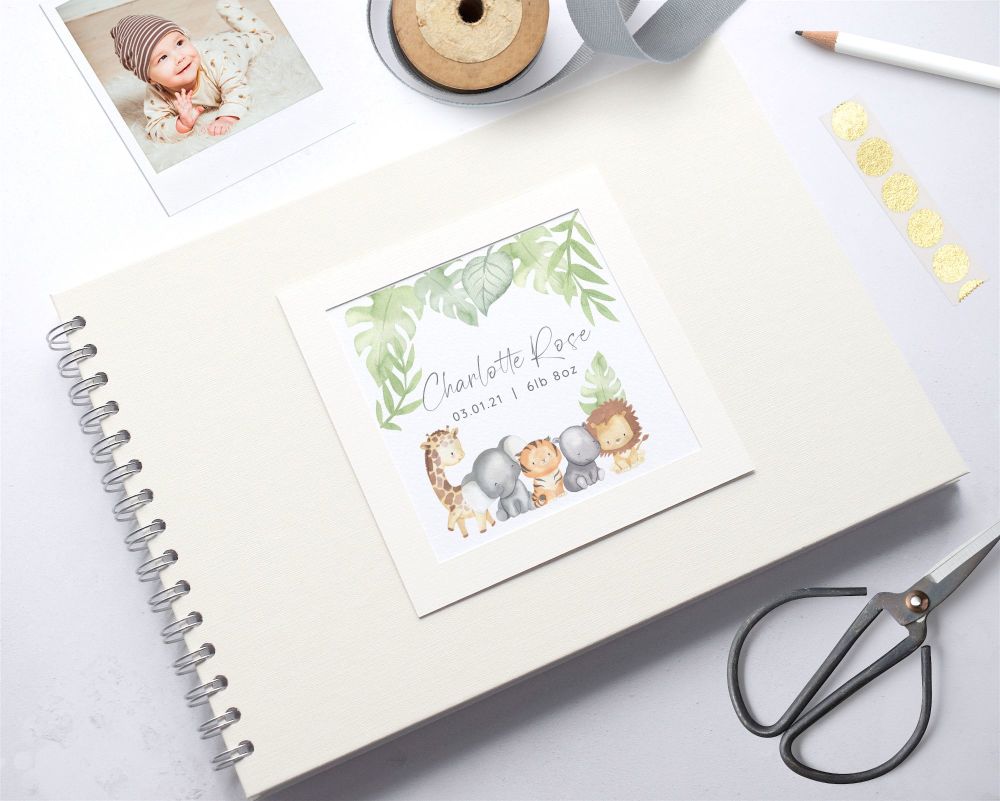 Safari/Zoo Baby Photo Album