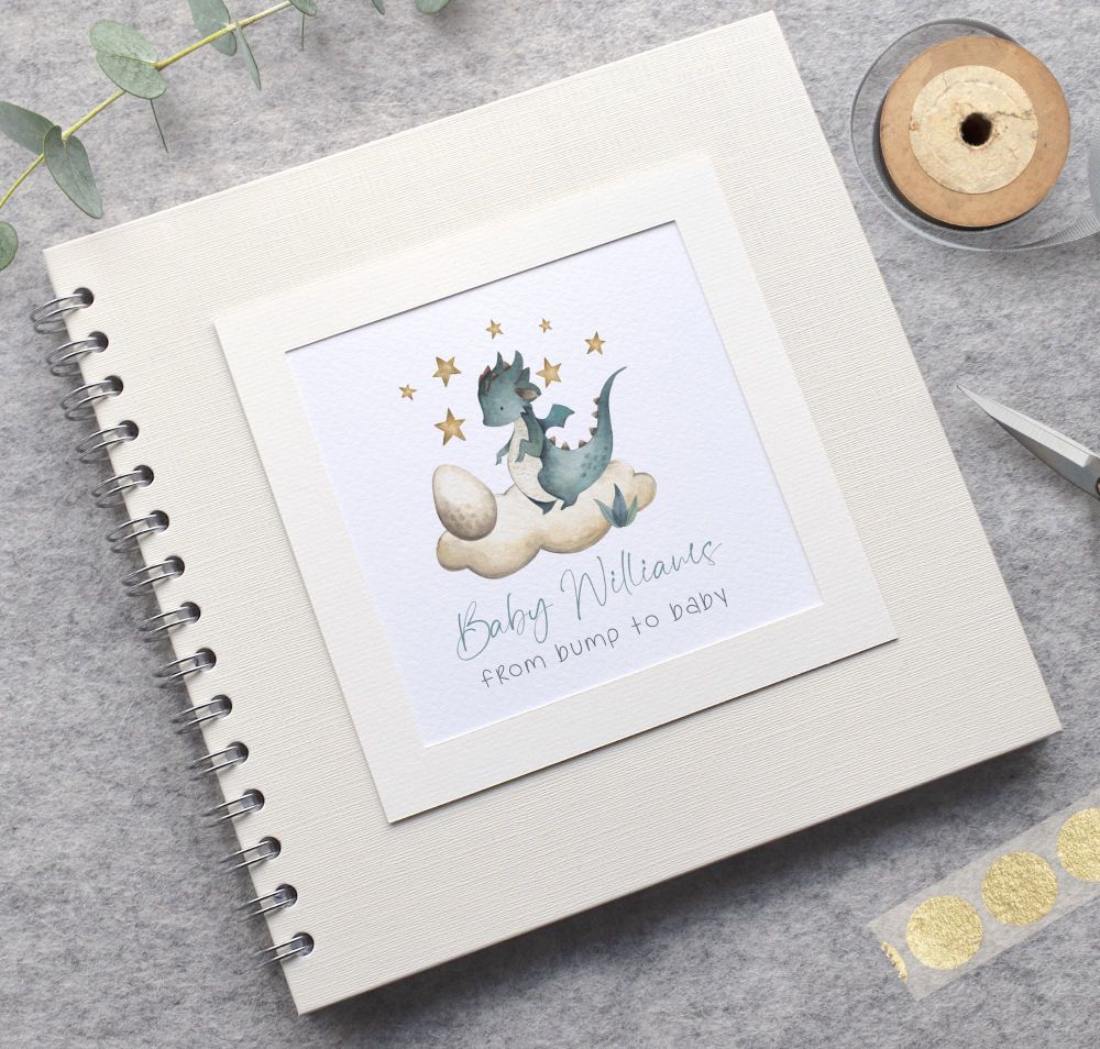 Baby Dragon Scrapbook or Bump to Baby Book