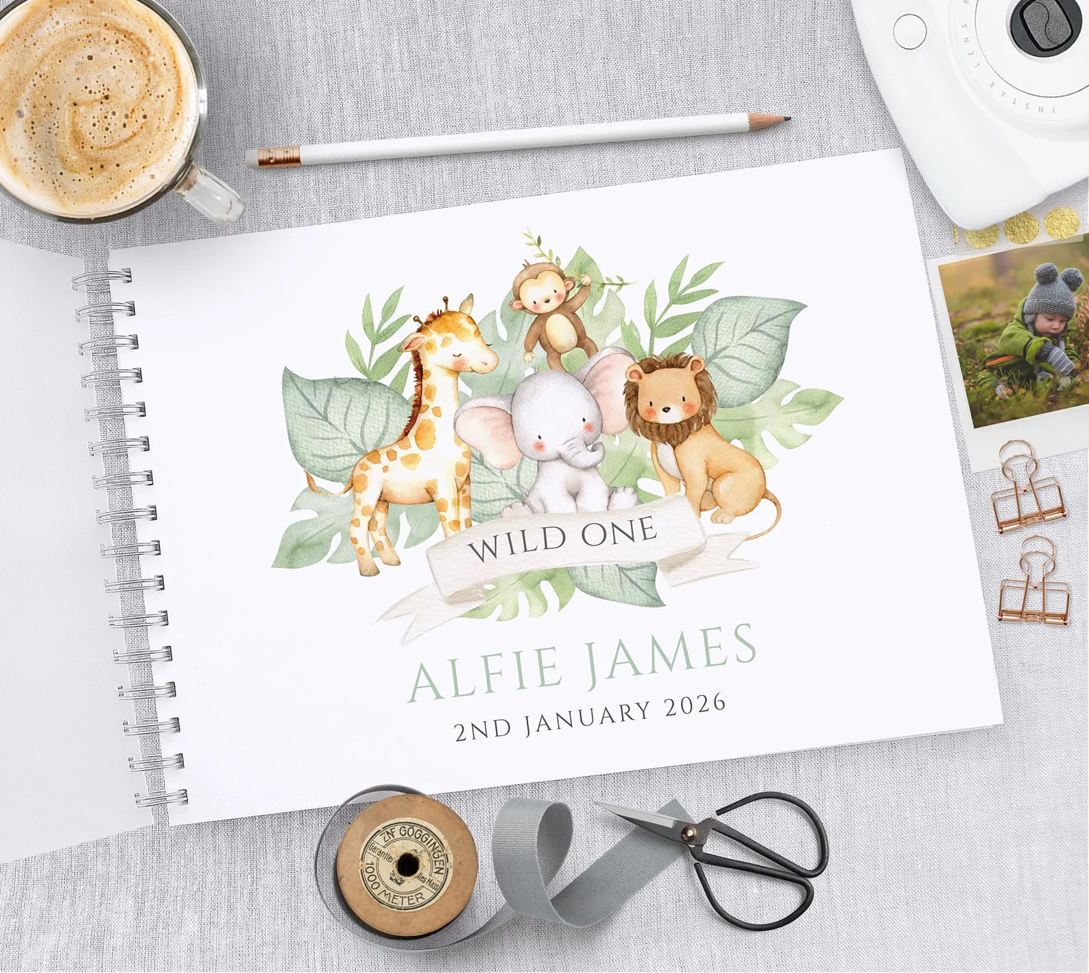 1st birthday guest books and albums