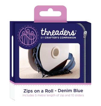 Zips on a Roll - Denim Blue (Custom)