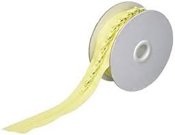 Threaders zip on a roll 5 mtr 10 sliders - lemon