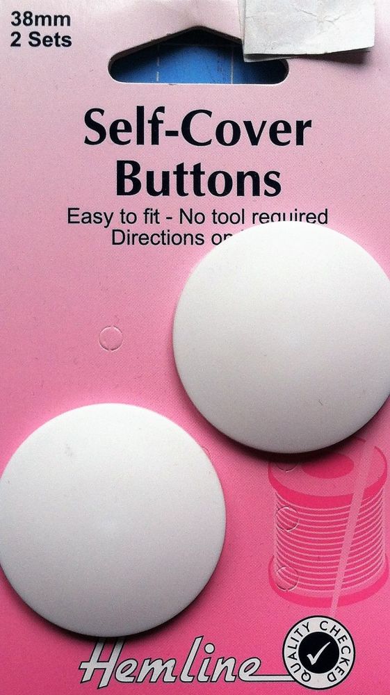Hemline Self-cover buttons 29mm 2 X sets