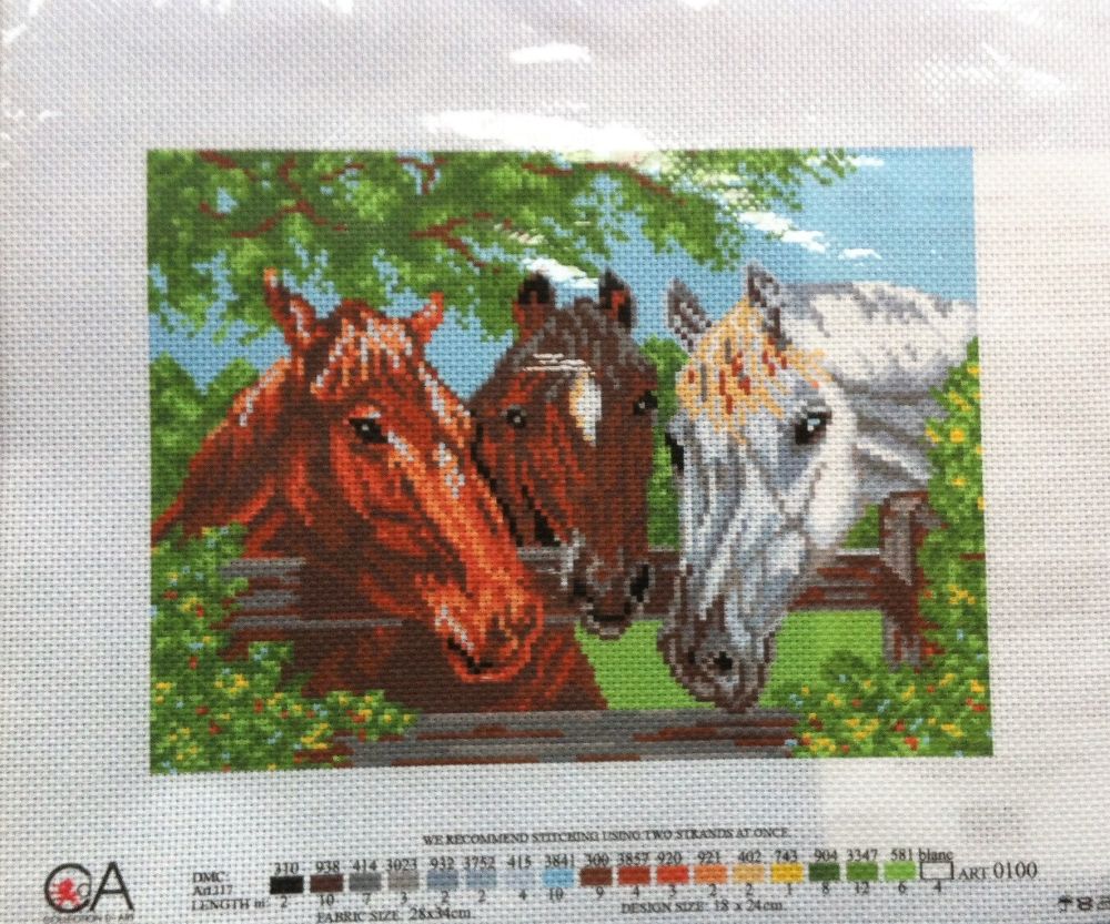 Art 1070 CDA collection D'art enbroidery/Cross Stitch horses