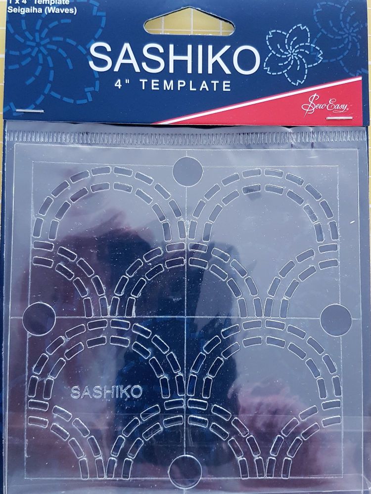 Sashiko 4" Template Seigaiha (waves)
