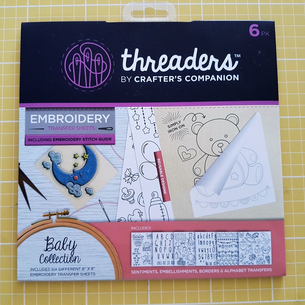 Embroidery transfer sheets 6pk 8
