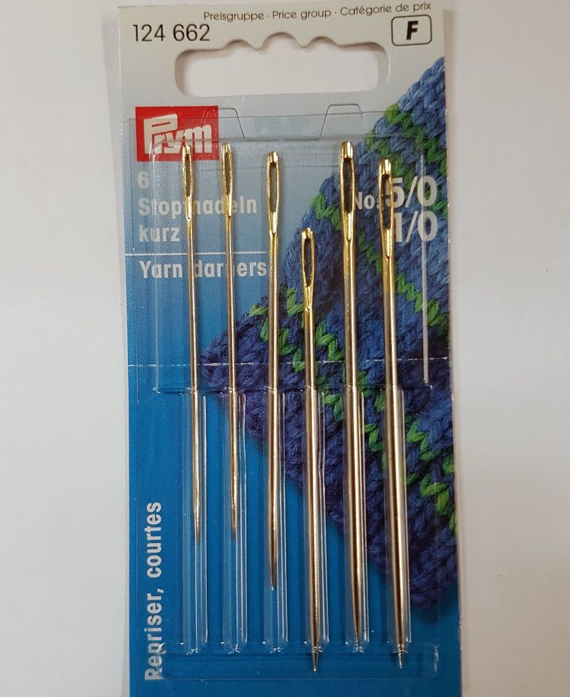Prym 124-662  Yarn darners needles no 5/0 - 1/0 6 pce