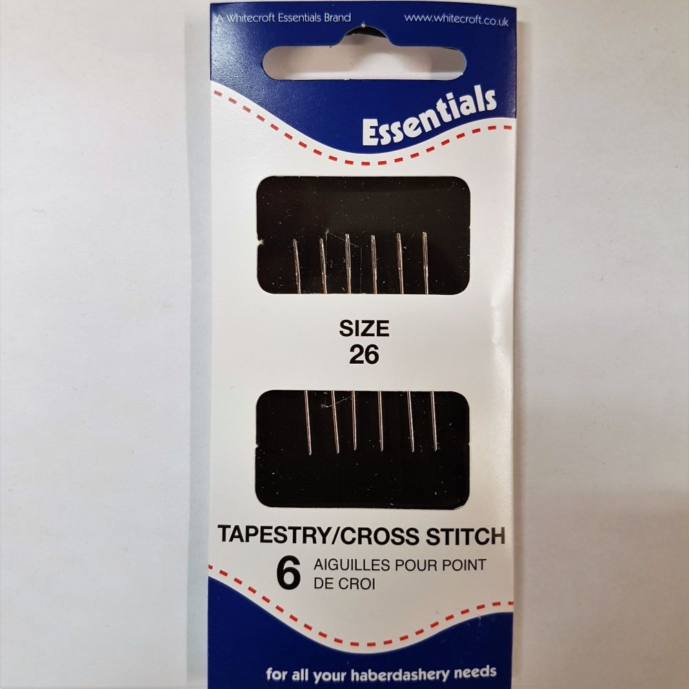 Essentials Tapestry/cross stitch needles size 26 6pce