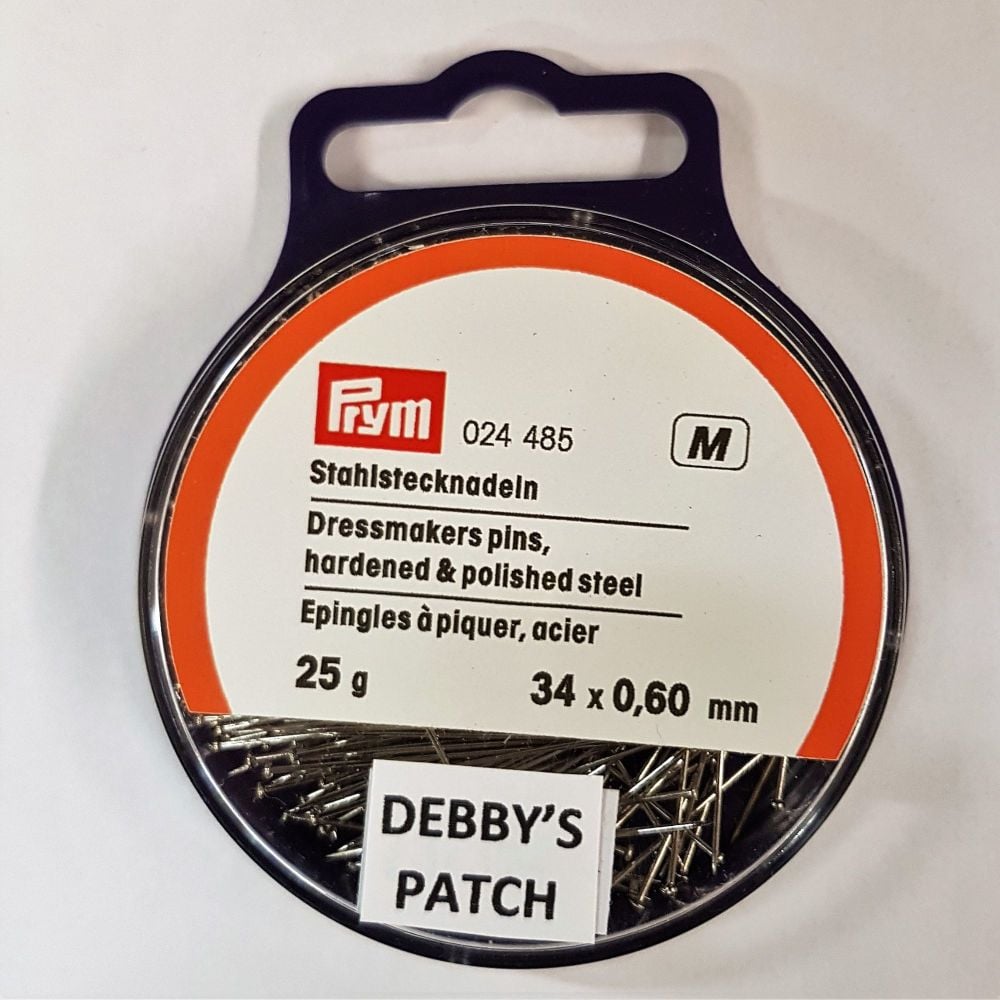 Prym 024-485 Dressmakers pins 34mm x 0,60mm 25g