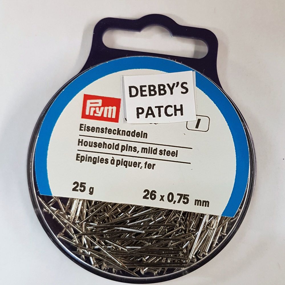 Prym 021-366 Household pins mild steel 26mm x 0,75mm 25g