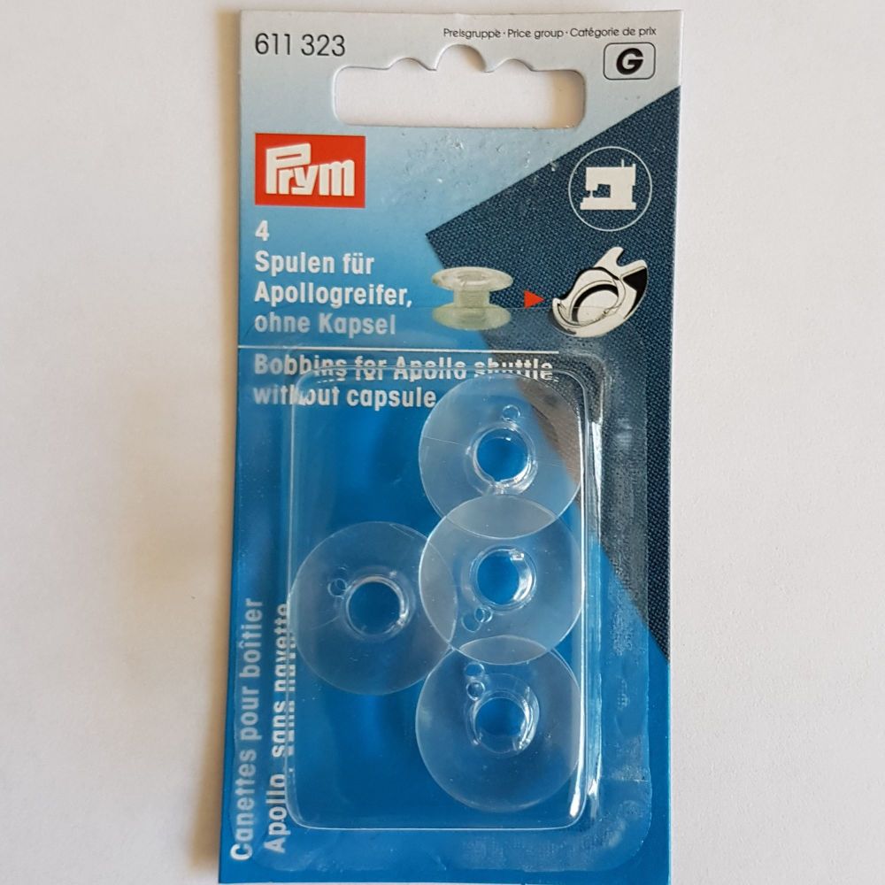 Prym 611-323 20mm plastic bobbins for Appollo shuttle without capsule