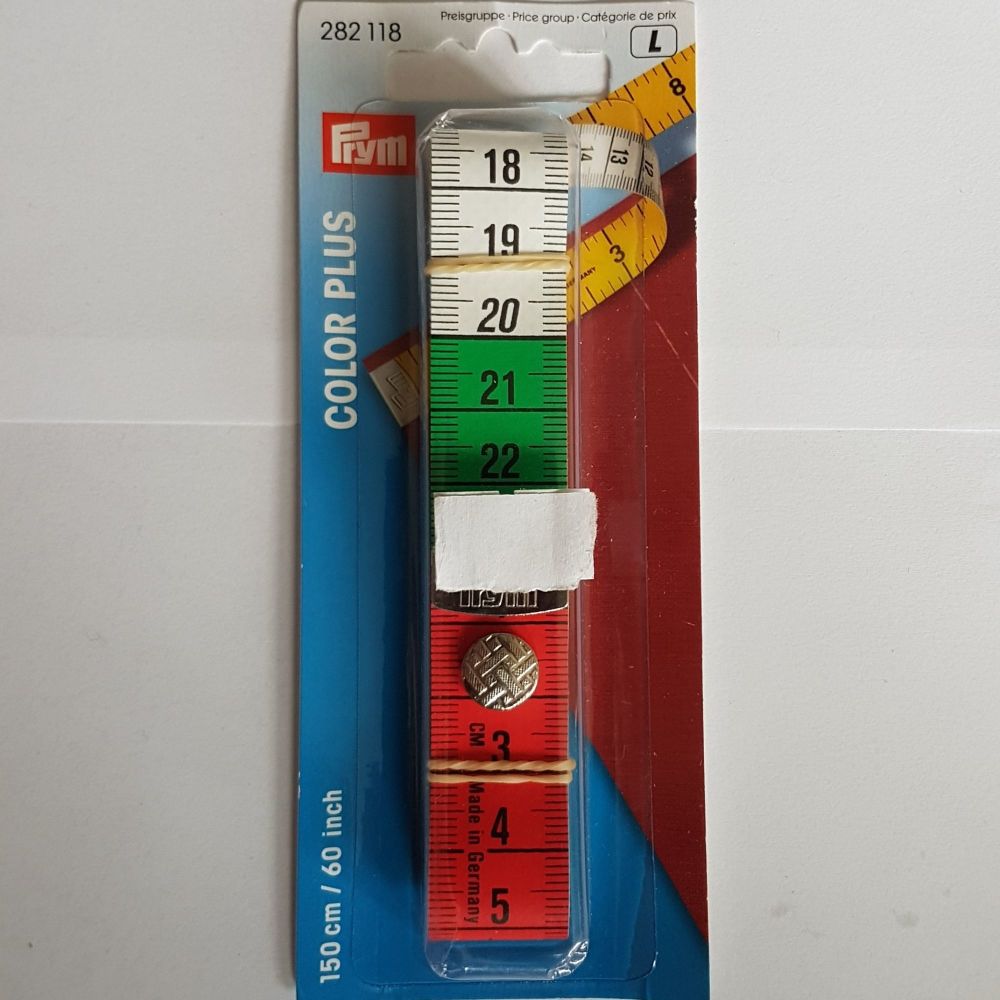 Prym 282-118 Colour plus Tape Measure 150cm/60 inches