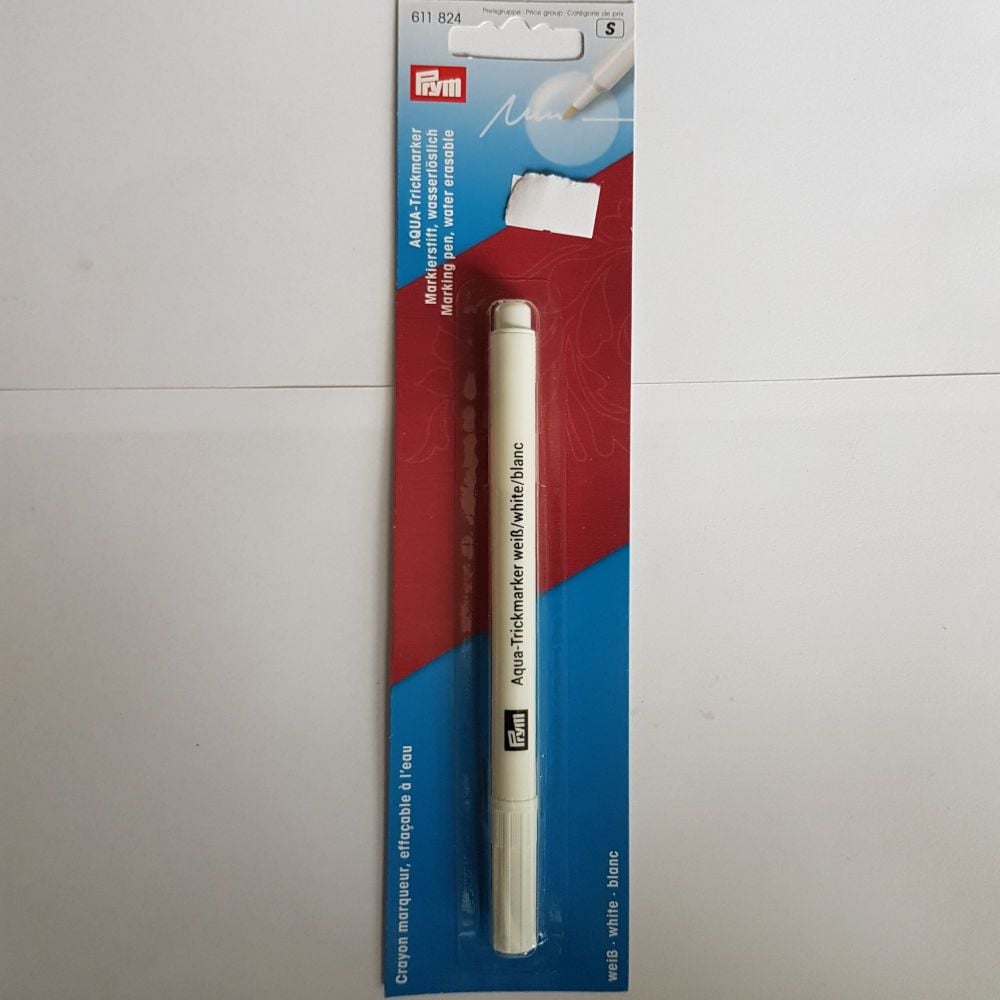 Prym 611-824 marking pen water erasable white