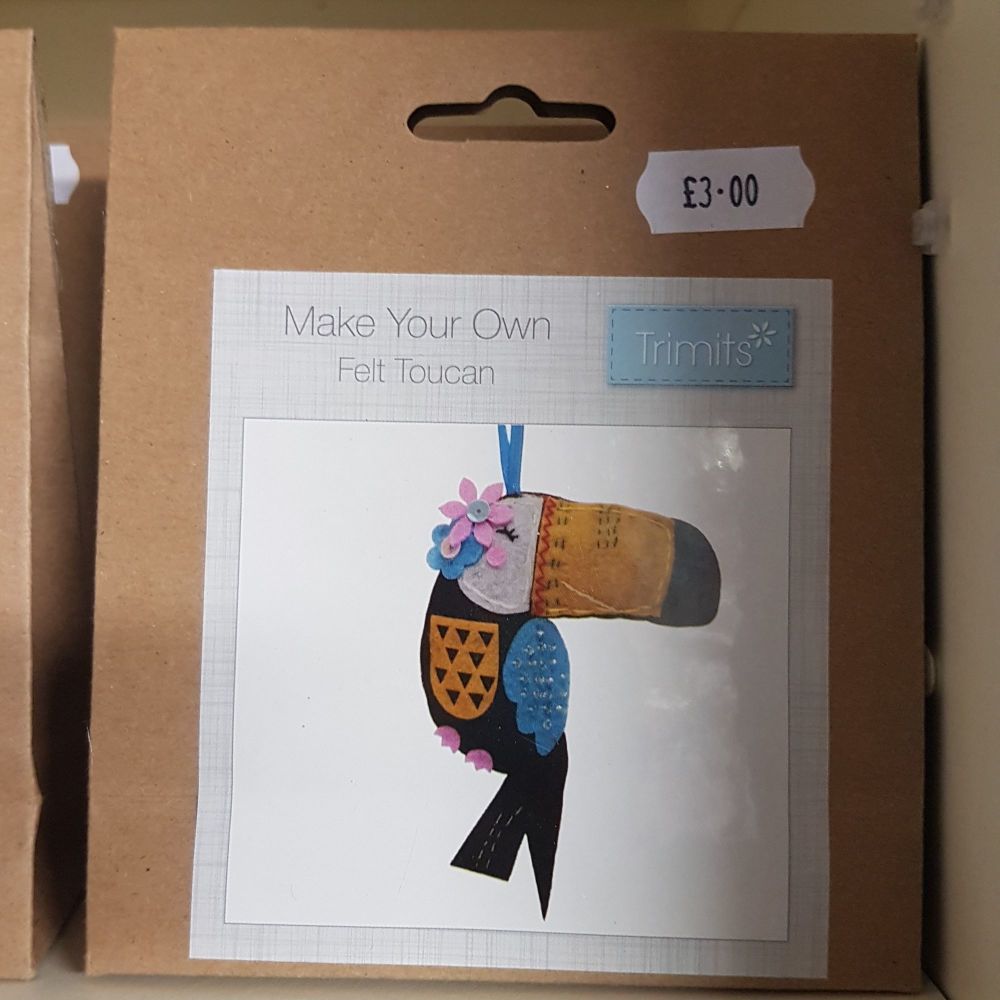 Felt kit make your own Toucan by Trimits
