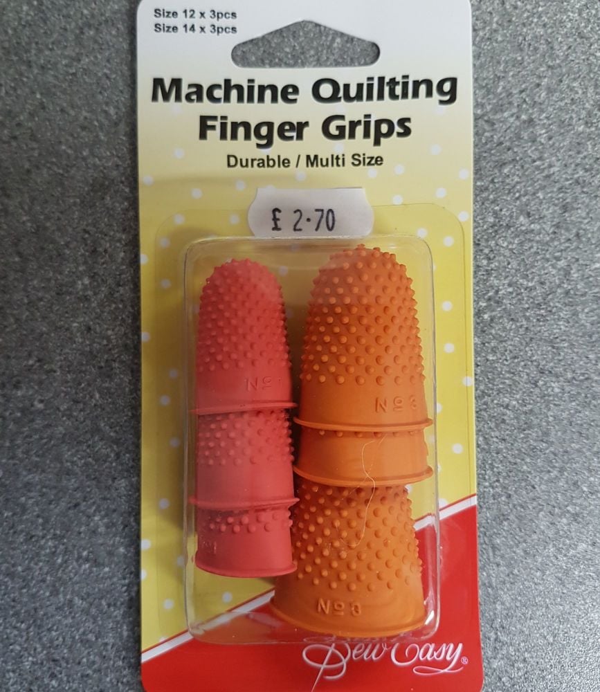 Machine quilting finger grips 6 pcs 2 sizes